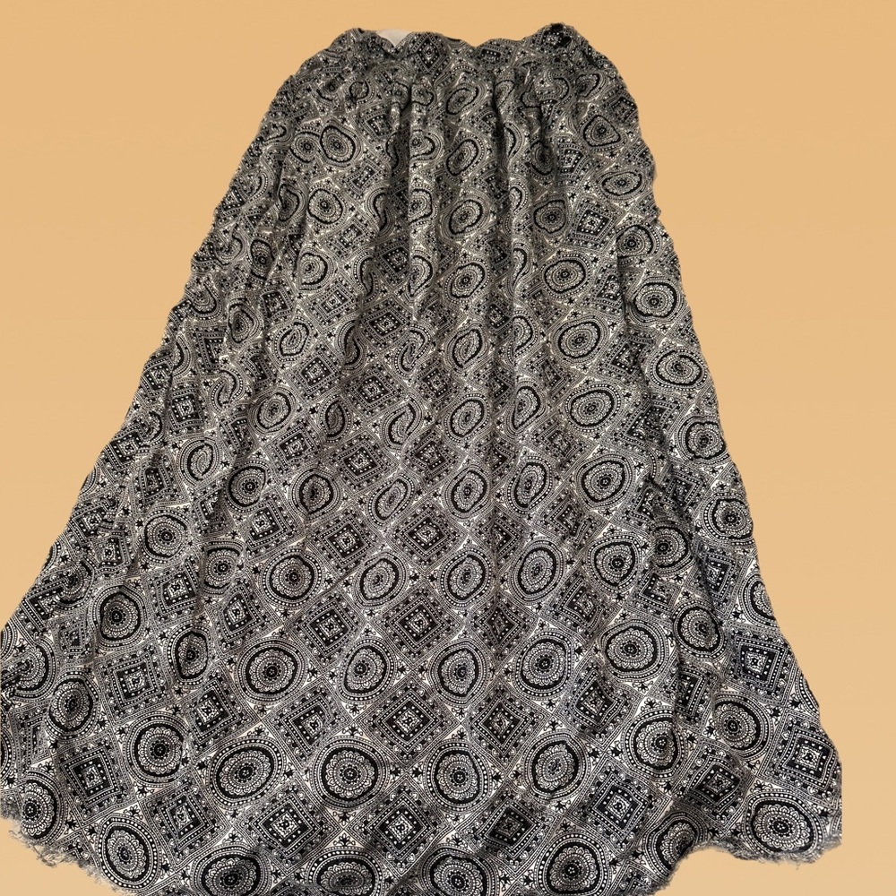 Vintage Highwaist Button Maxi Skirt